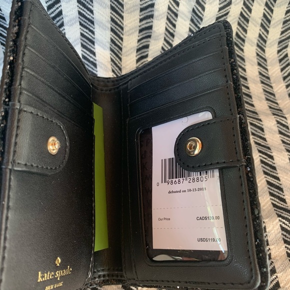 Kate spade Tellie seton drive black bifold wallet - Picture 5 of 7